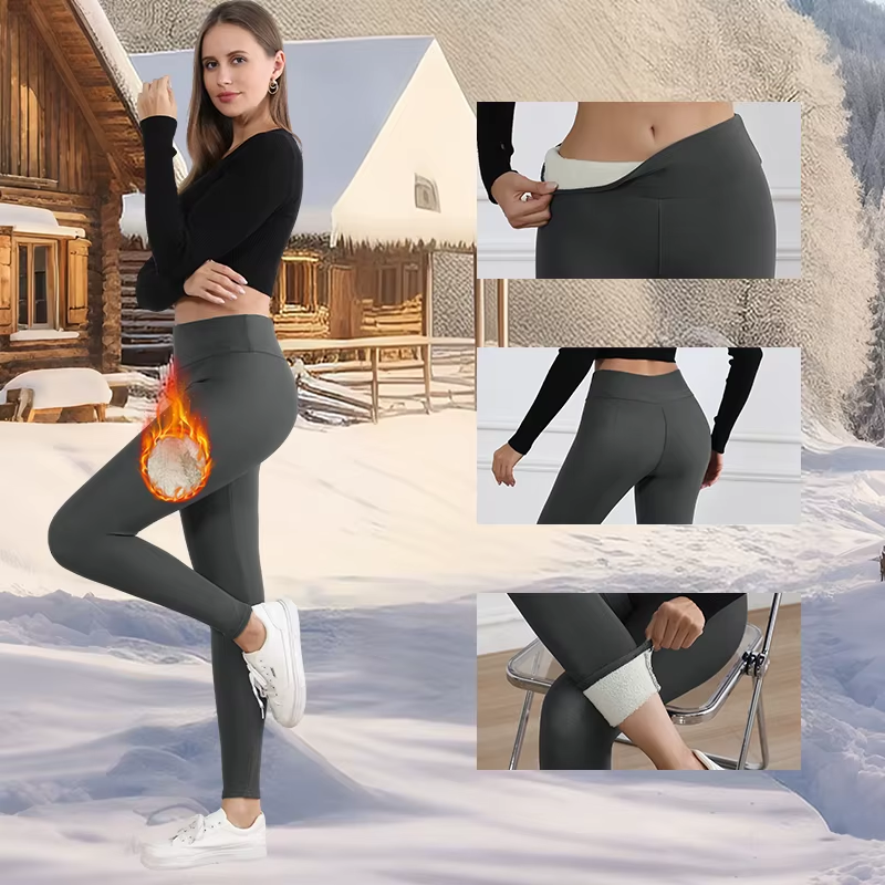 NoEnName Thicken High-Waist Winter Leggings