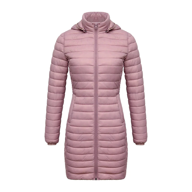 SANTELON Ultralight Winter Parka – Detachable Hood & Warm Padded Coat