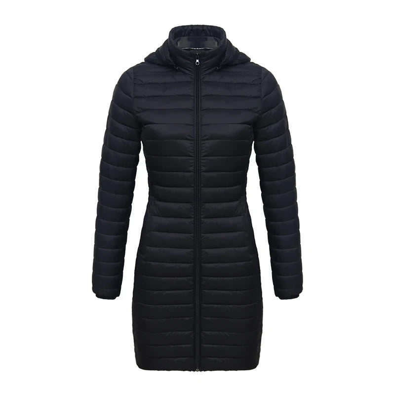 SANTELON Ultralight Winter Parka – Detachable Hood & Warm Padded Coat