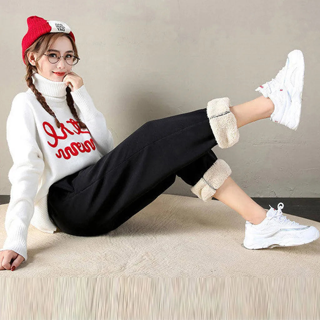 MEHEOL Mid-Waist Thick Winter Leggings