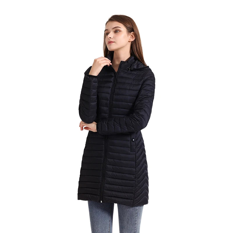 SANTELON Ultralight Winter Parka – Detachable Hood & Warm Padded Coat