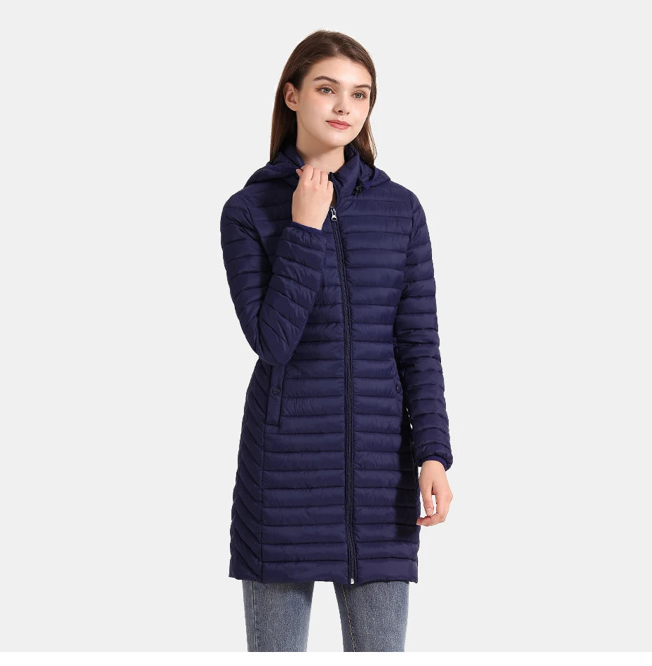SANTELON Ultralight Winter Parka – Detachable Hood & Warm Padded Coat