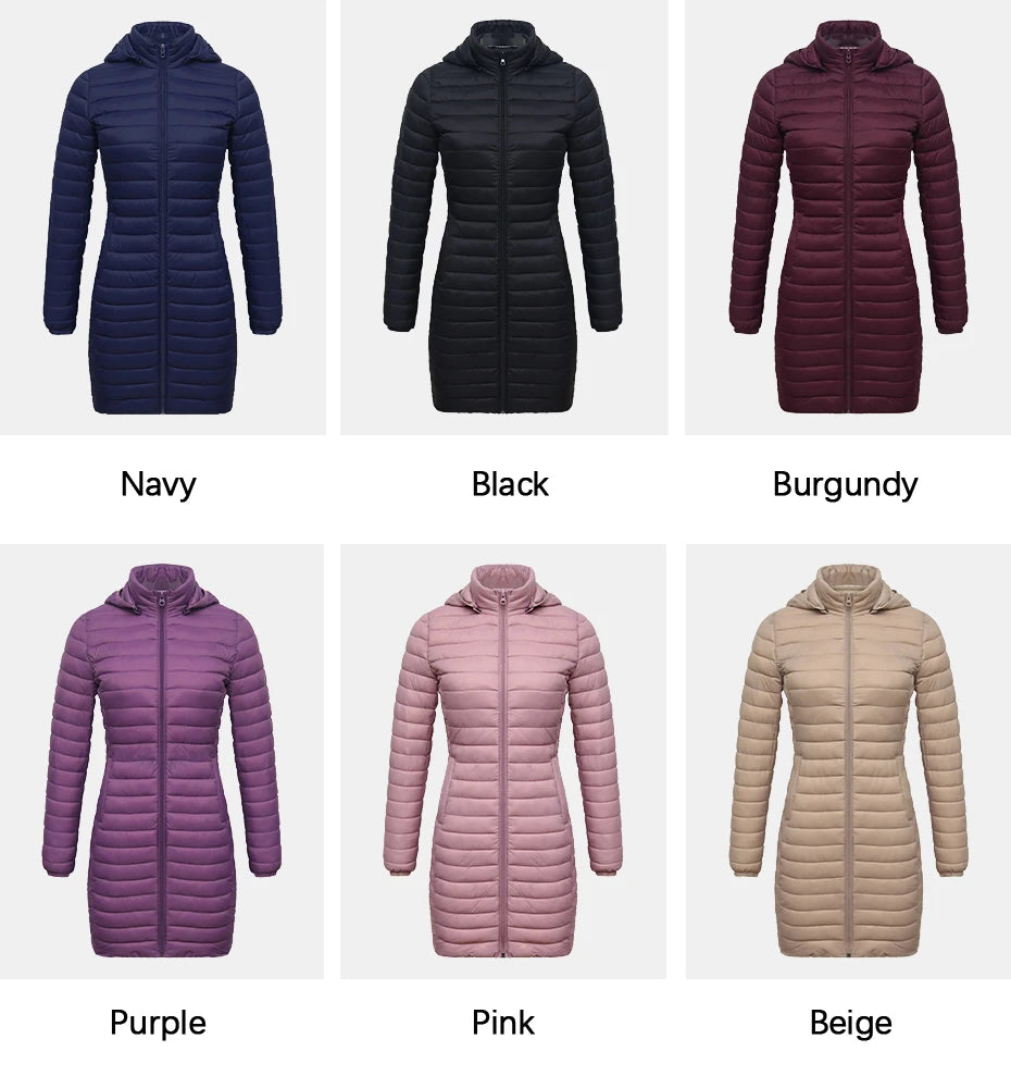 SANTELON Ultralight Winter Parka – Detachable Hood & Warm Padded Coat
