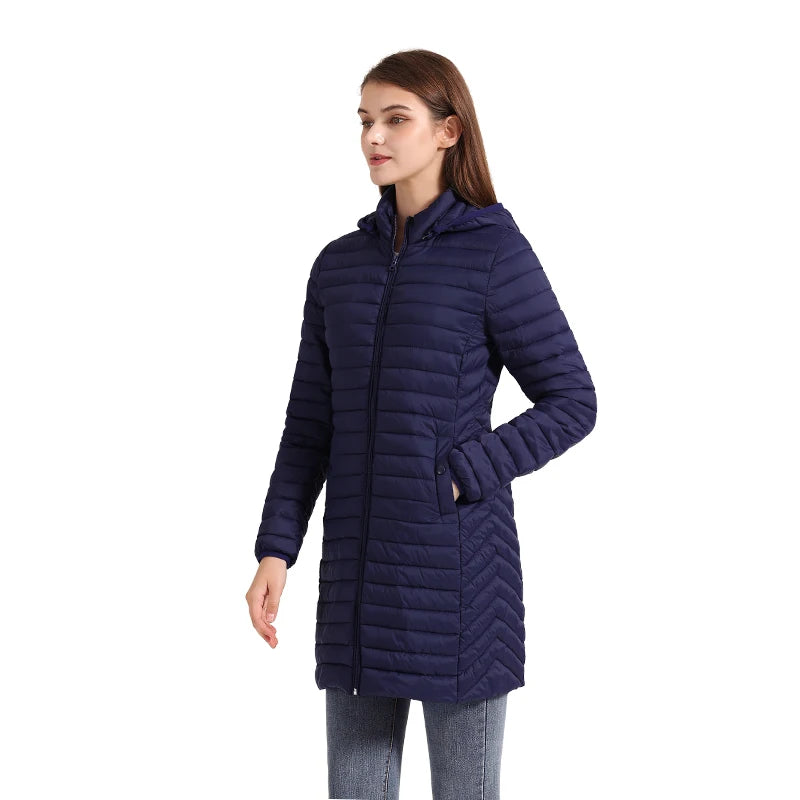 SANTELON Ultralight Winter Parka – Detachable Hood & Warm Padded Coat