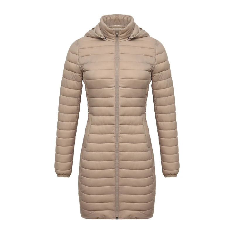 SANTELON Ultralight Winter Parka – Detachable Hood & Warm Padded Coat