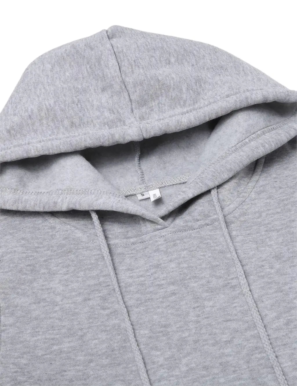 NoEnName Casual Hooded Knee-Length Dress