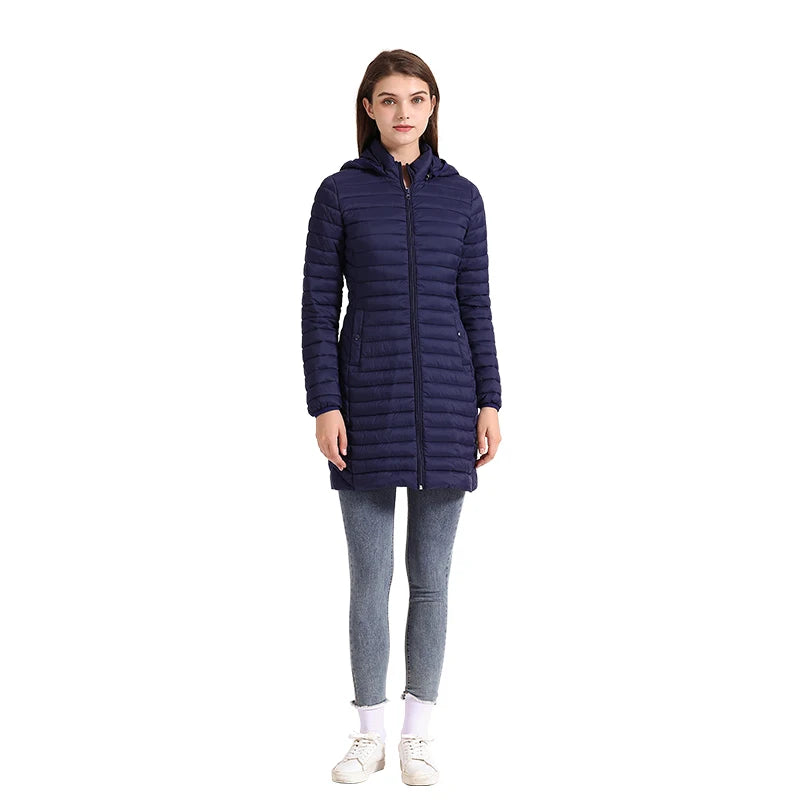 SANTELON Ultralight Winter Parka – Detachable Hood & Warm Padded Coat