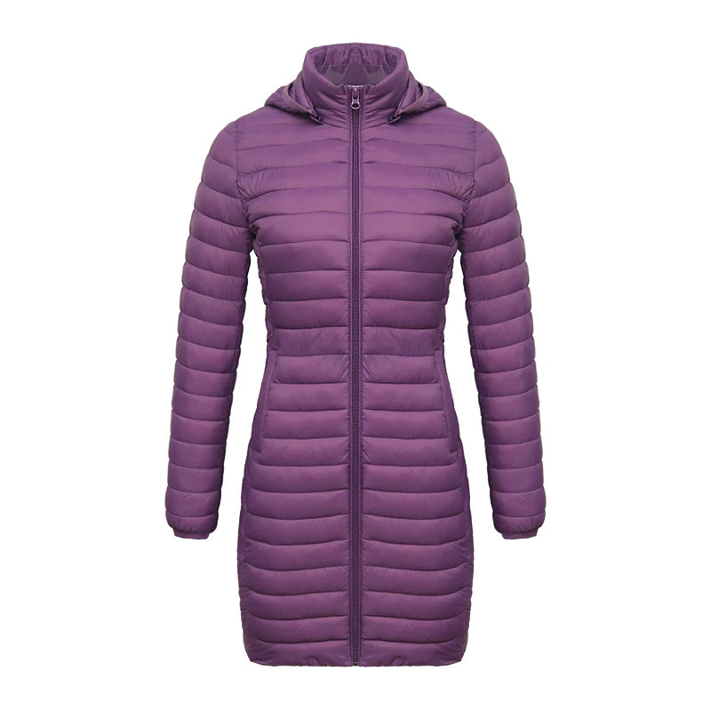 SANTELON Ultralight Winter Parka – Detachable Hood & Warm Padded Coat