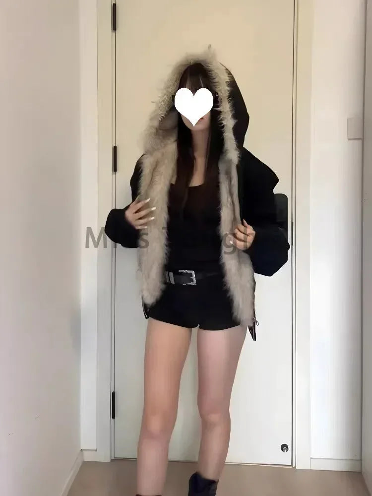 Miss Tough Faux Fur Hooded Winter Parka for Women