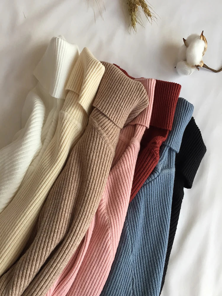 AOSSVIAO SlimFit Turtleneck Knit Sweater