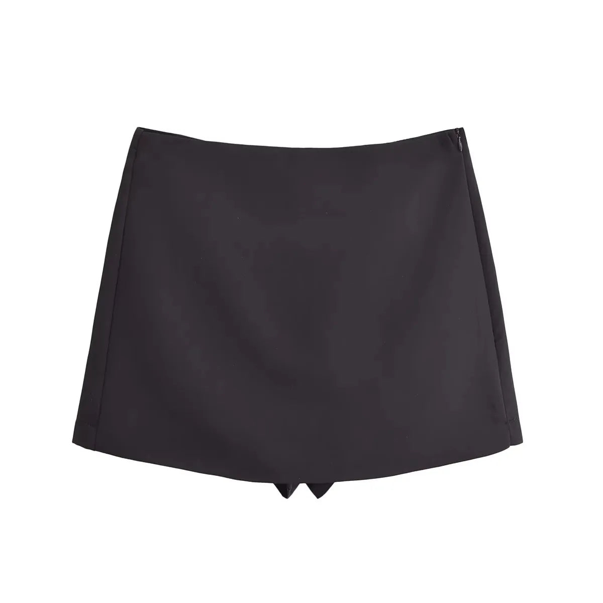 TFMLN High-Waist Skort for Women – Vintage Casual Mini Shorts Skirt with Side Zipper