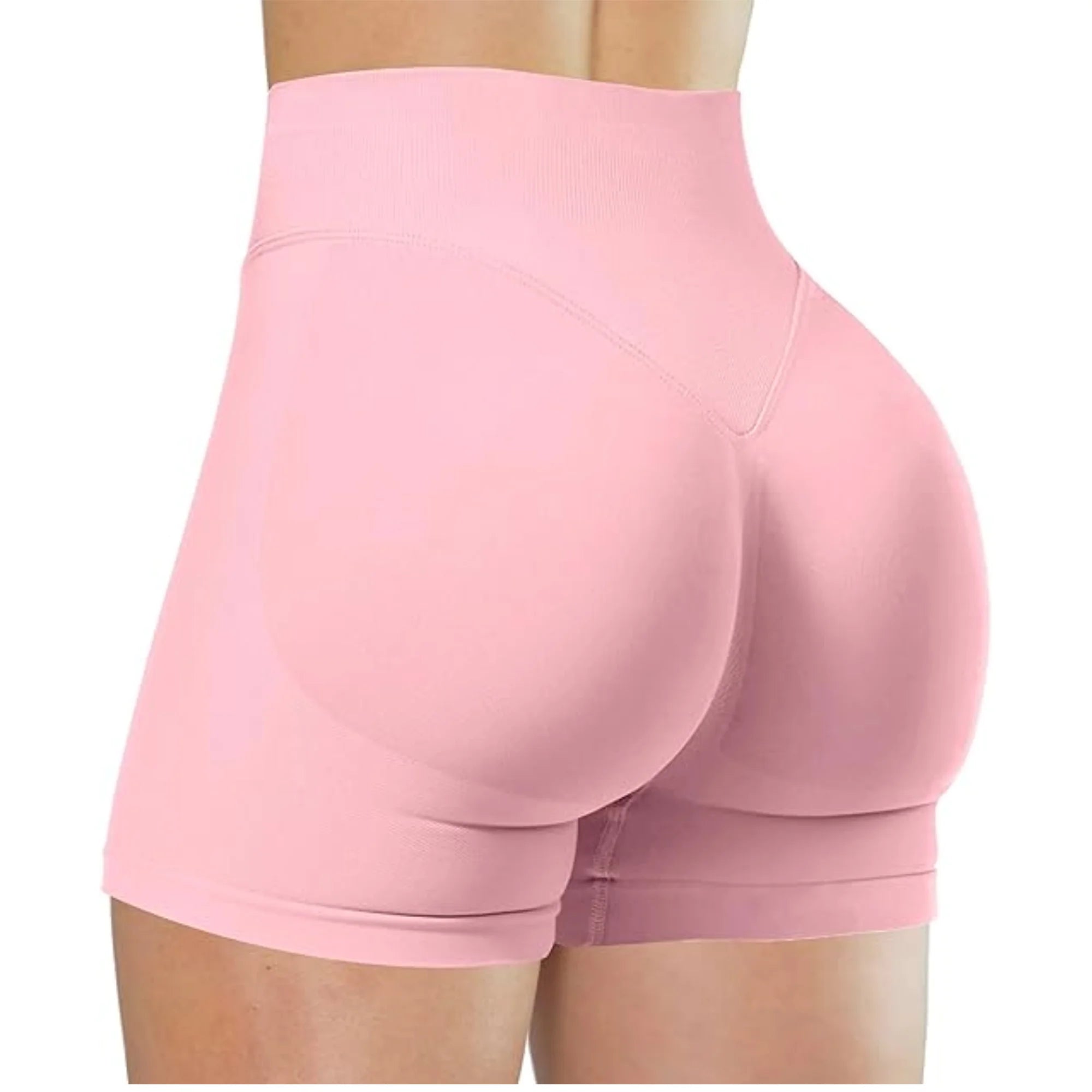MEHEOL High-Waisted Yoga Shorts for Women – Slim Fit Sporty Fitness & Running Shorts