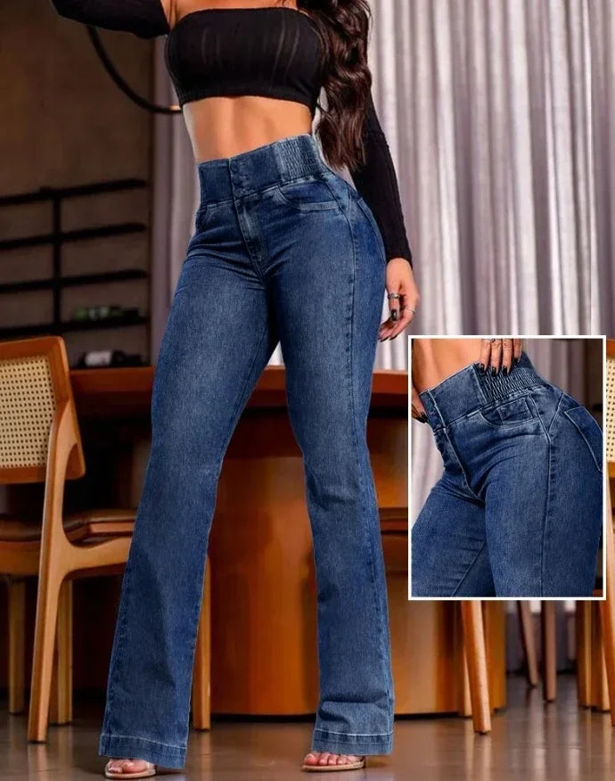 Women’s Skinny Ankle-Length Jeans – High Stretch Low Rise Denim Pants for Summer