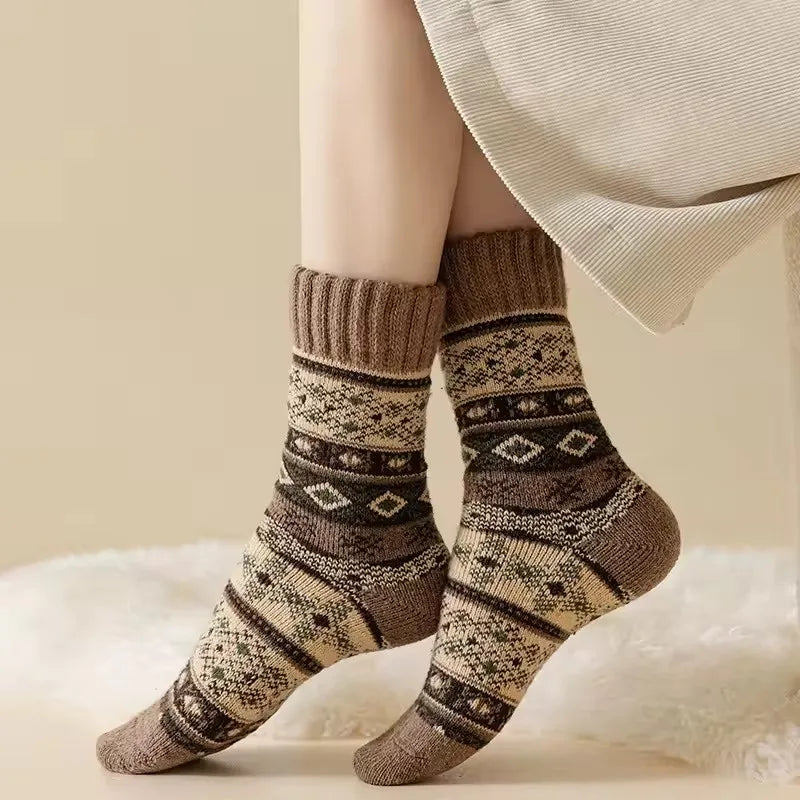Retro Ethnic Wool Socks