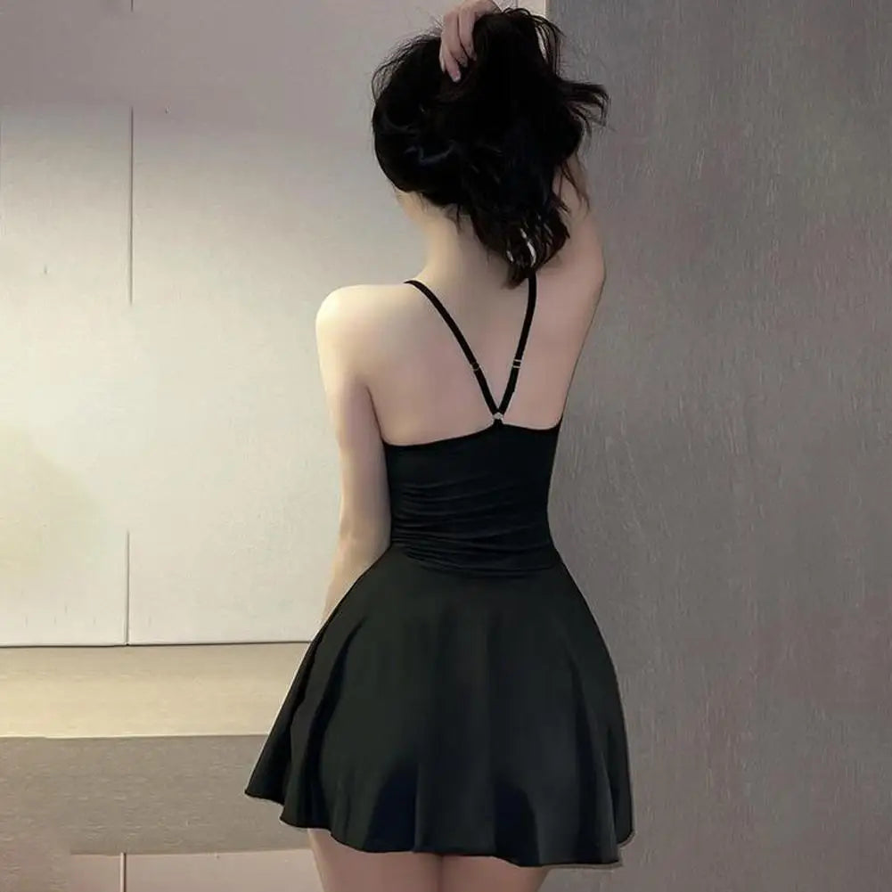 Sexy Pleated Micro Mini Dress for Women – Backless Nightclub & Party Outfit