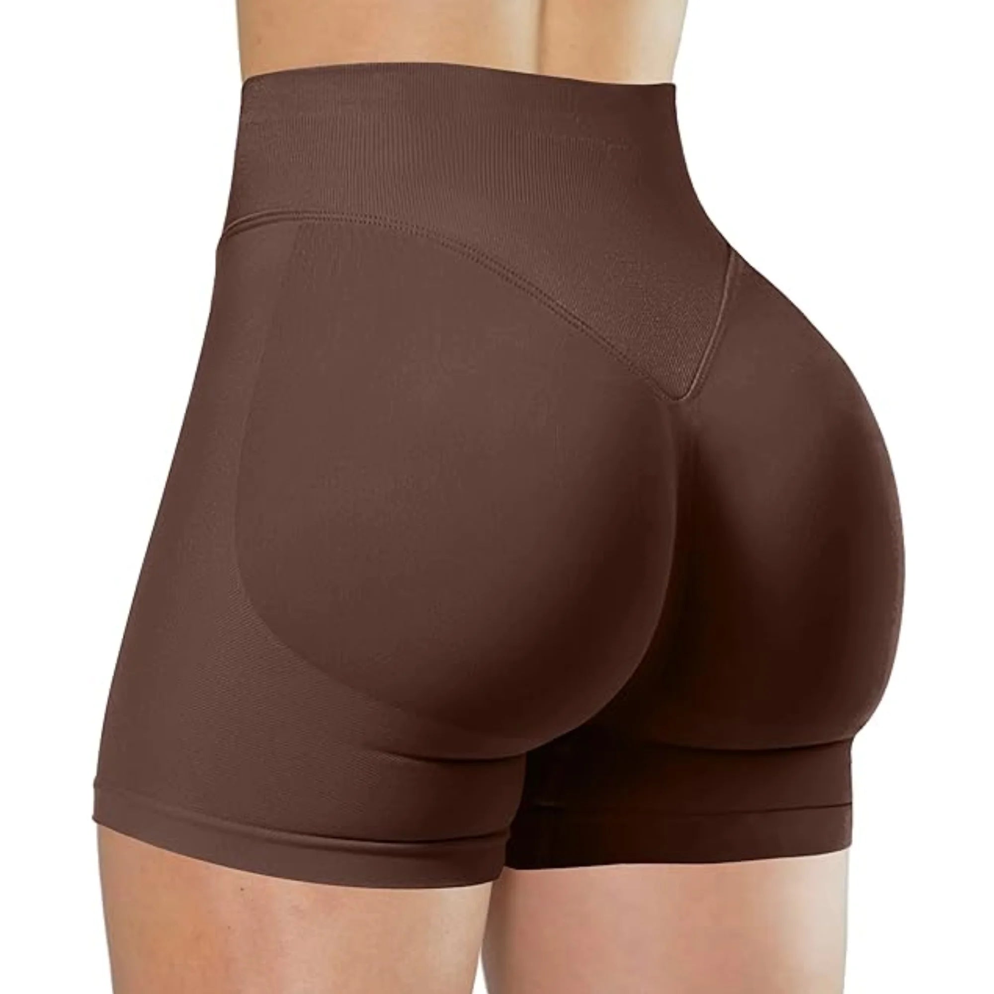 MEHEOL High-Waisted Yoga Shorts for Women – Slim Fit Sporty Fitness & Running Shorts