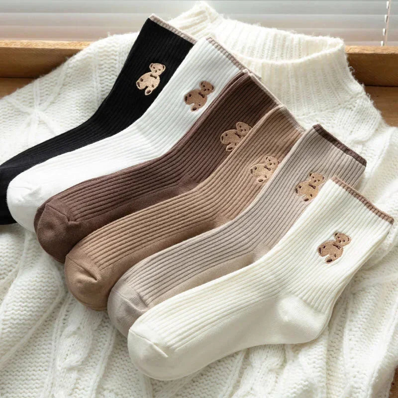 Cute Bear Cotton Socks