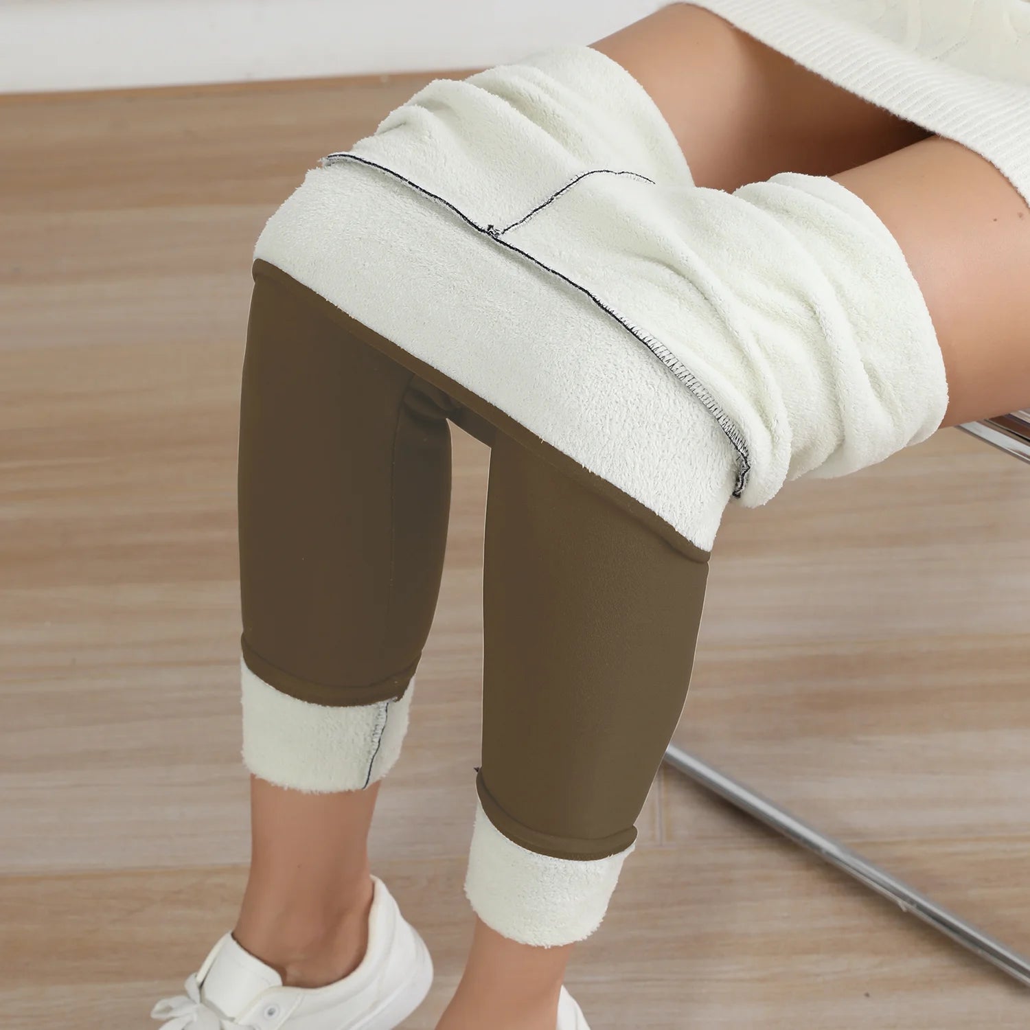NoEnName Thicken High-Waist Winter Leggings