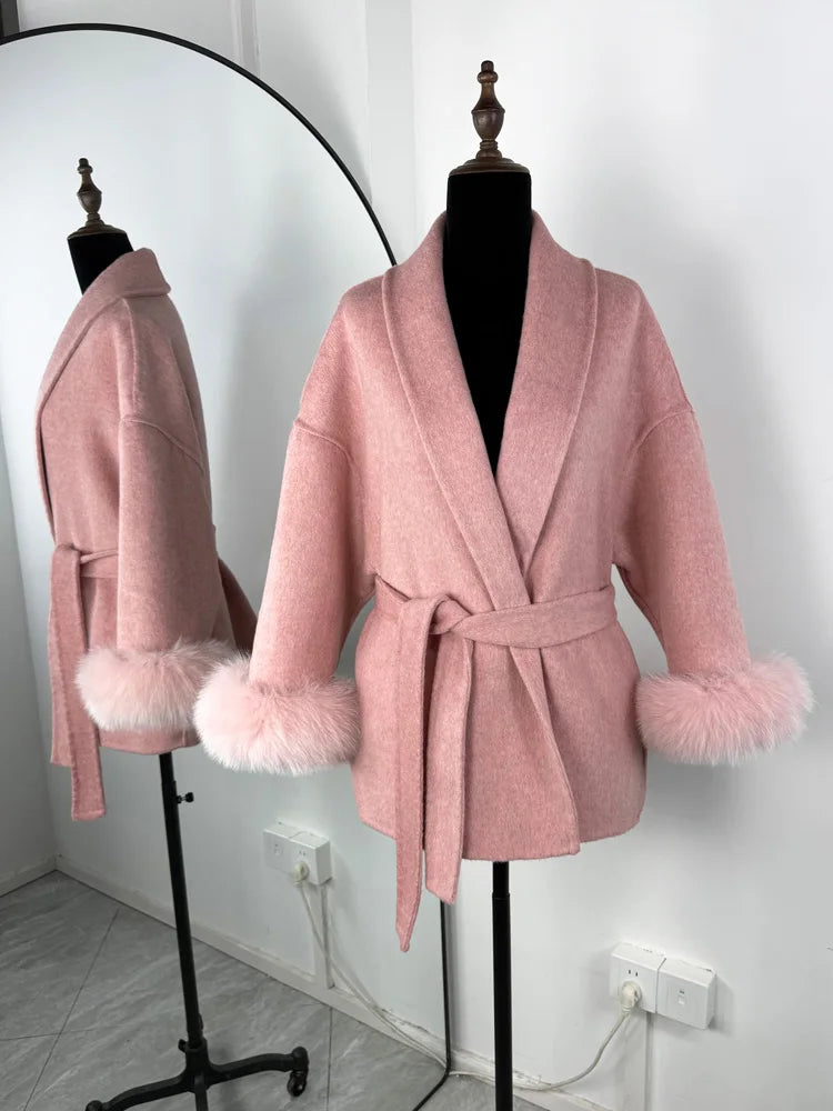 Loose Cardigan Wool Coat