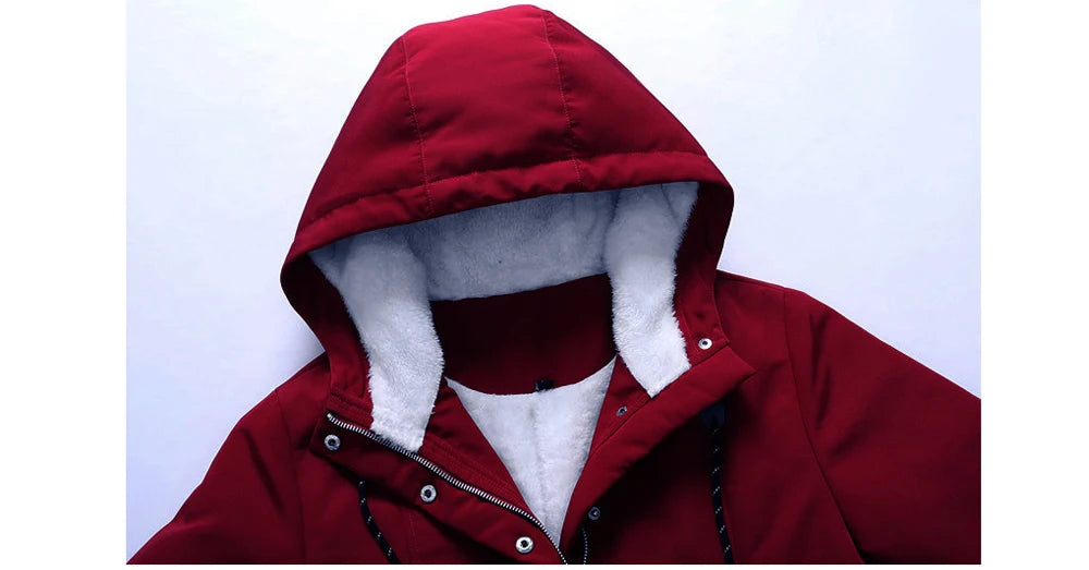ArcticTrail Long Hooded Fleece-Lined Winter Parka for Women