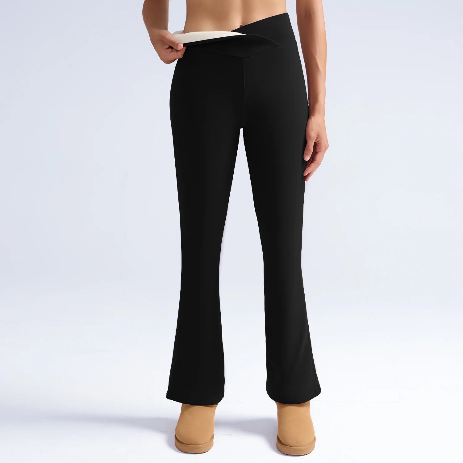 NoEnName Fleece-Lined High-Waist Winter Leggings