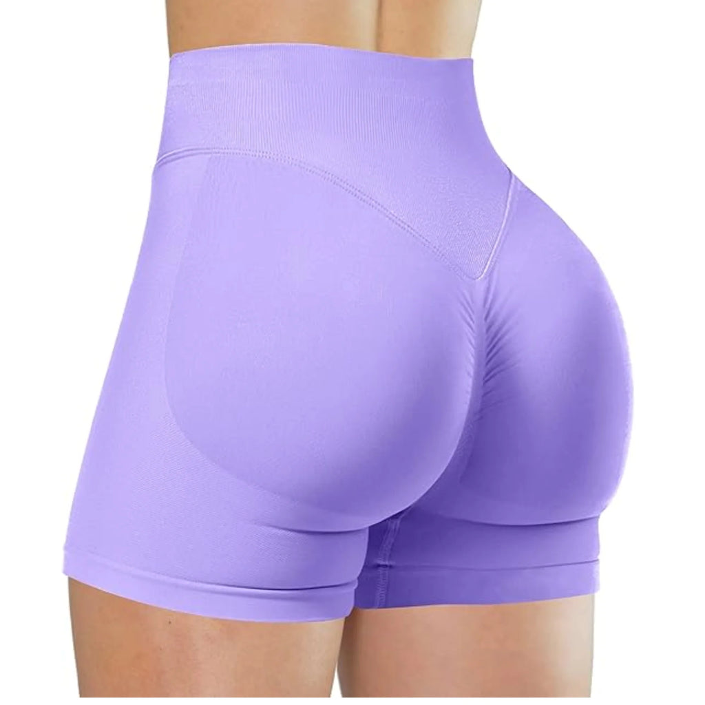 MEHEOL High-Waisted Yoga Shorts for Women – Slim Fit Sporty Fitness & Running Shorts