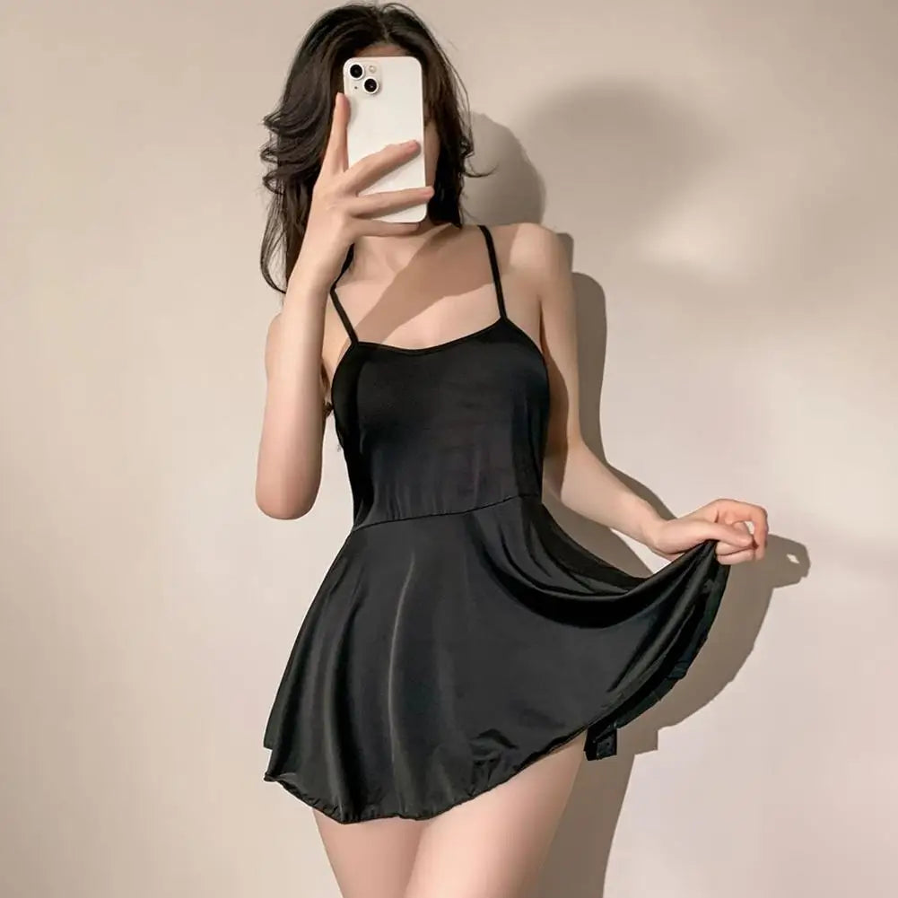 Sexy Pleated Micro Mini Dress for Women – Backless Nightclub & Party Outfit