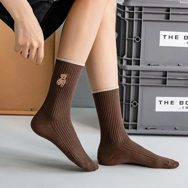 Cute Bear Cotton Socks
