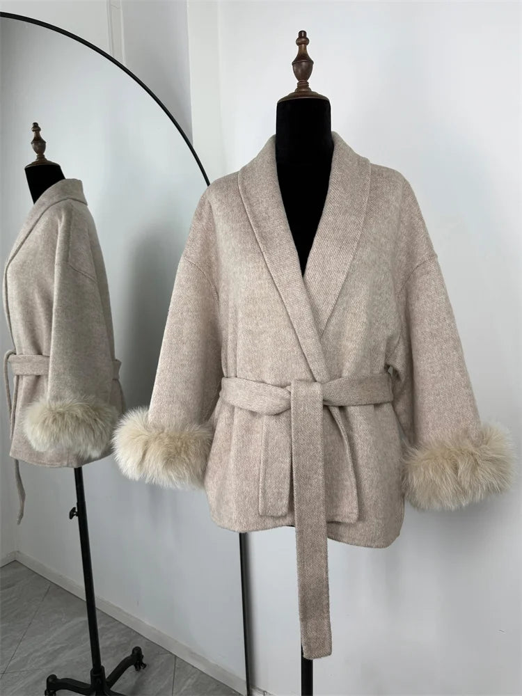 Loose Cardigan Wool Coat