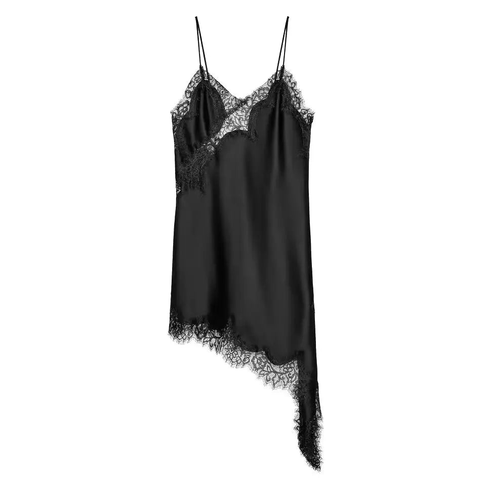 TF·MLN Asymmetrical Mini Spaghetti Strap Dress
