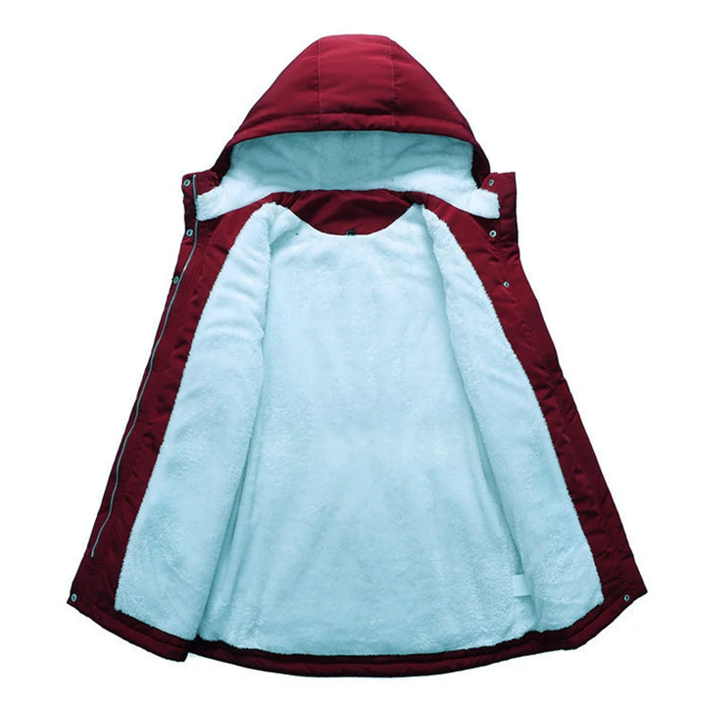 ArcticTrail Long Hooded Fleece-Lined Winter Parka for Women