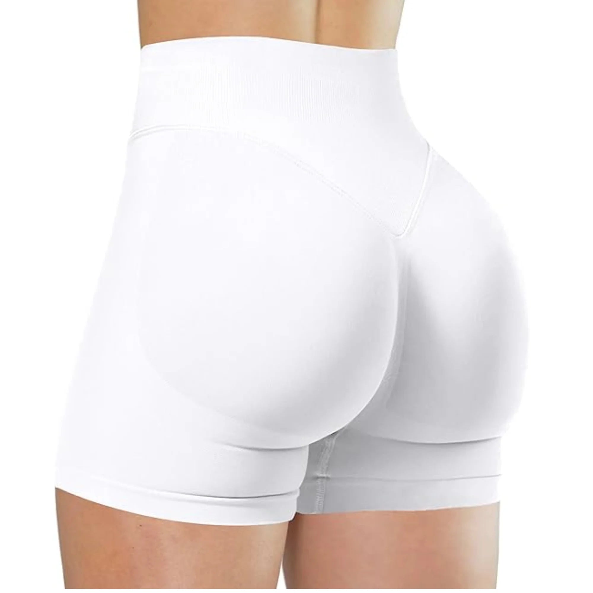 MEHEOL High-Waisted Yoga Shorts for Women – Slim Fit Sporty Fitness & Running Shorts