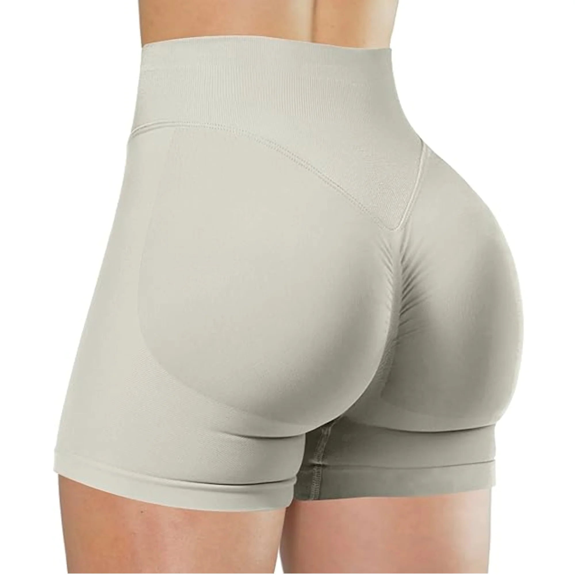 MEHEOL High-Waisted Yoga Shorts for Women – Slim Fit Sporty Fitness & Running Shorts