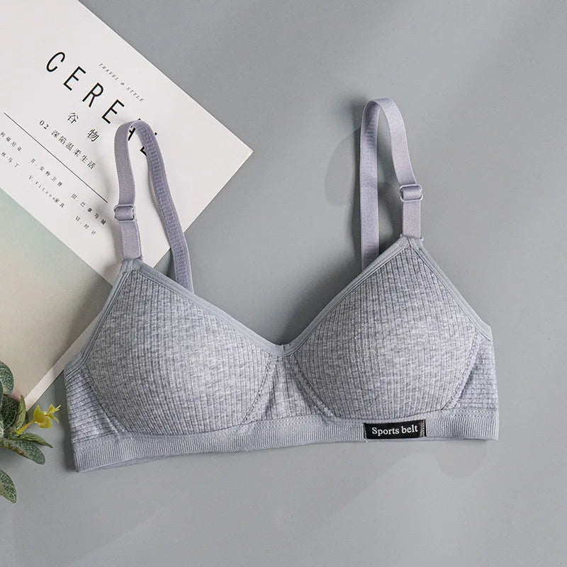 Women Underwear Cotton Bra Seamleass Gathered Push Up Bra Comfortable Soft Bralette Sexy Fashion Ladies Intimate Lingerie