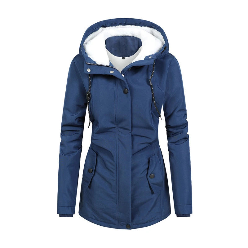 ArcticTrail Long Hooded Fleece-Lined Winter Parka for Women