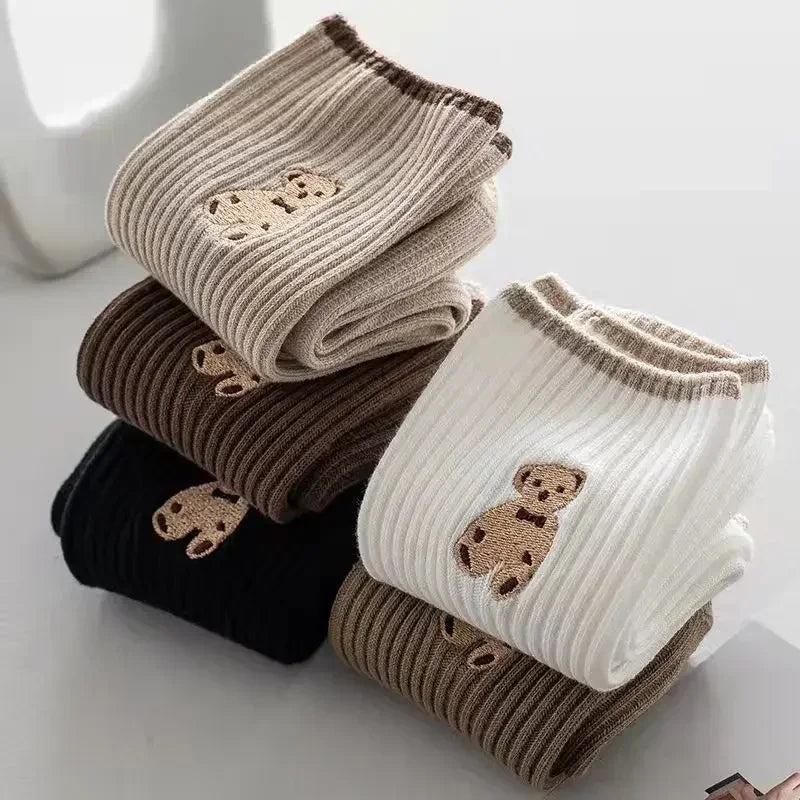 Cute Bear Cotton Socks