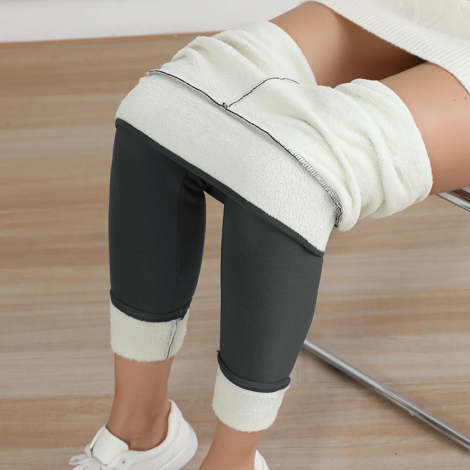 NoEnName Thicken High-Waist Winter Leggings