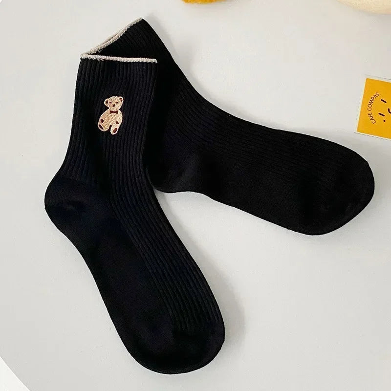 Cute Bear Cotton Socks