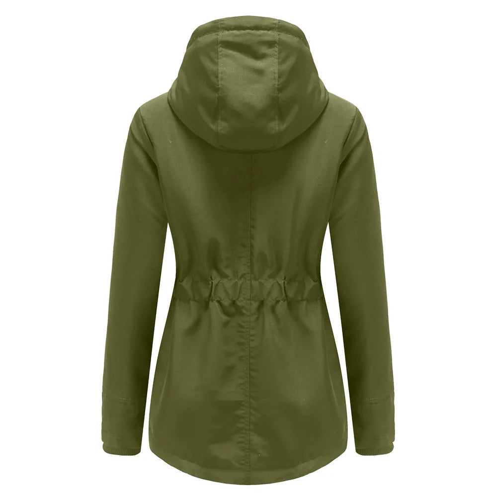 KIDCRKJ Lamb Wool Lined Hooded Winter Parka