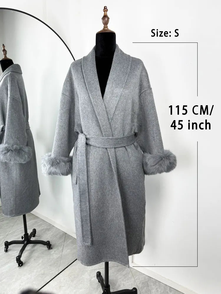 Loose Cardigan Wool Coat