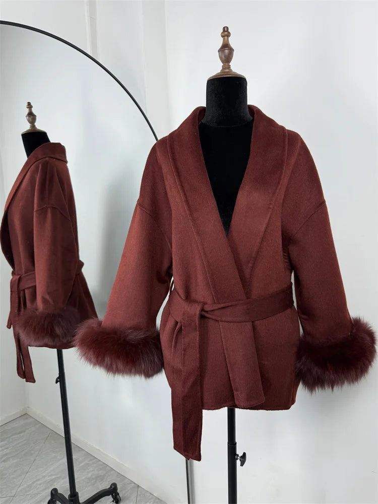 Loose Cardigan Wool Coat