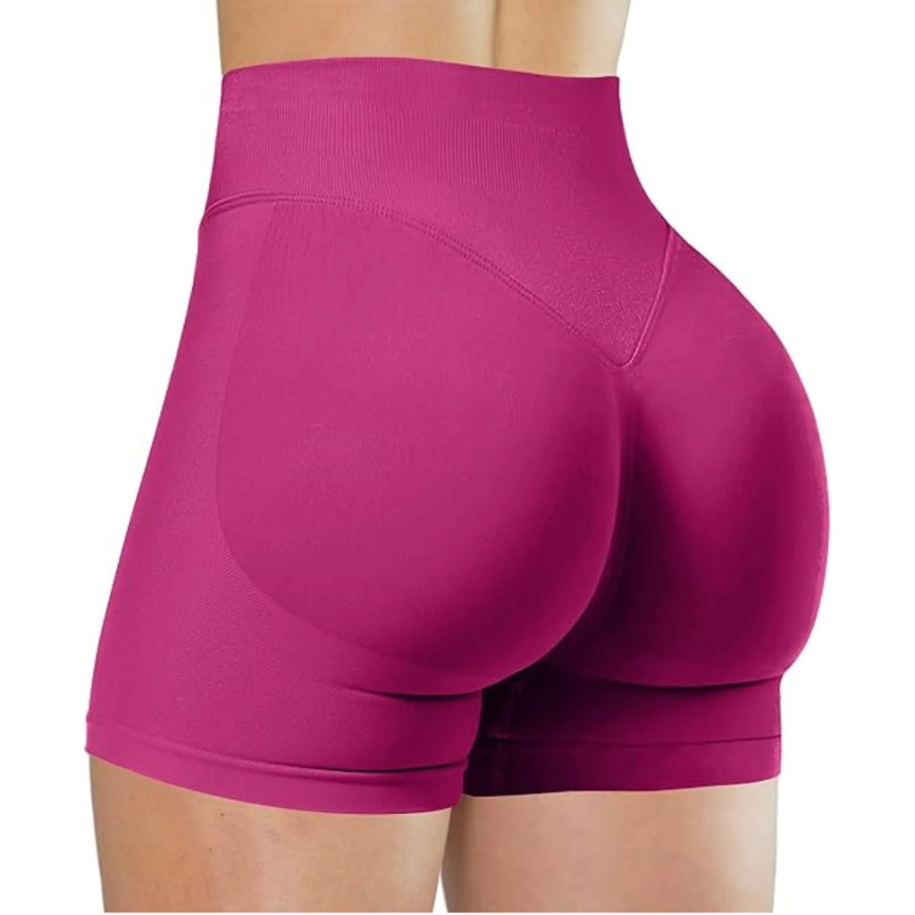 MEHEOL High-Waisted Yoga Shorts for Women – Slim Fit Sporty Fitness & Running Shorts