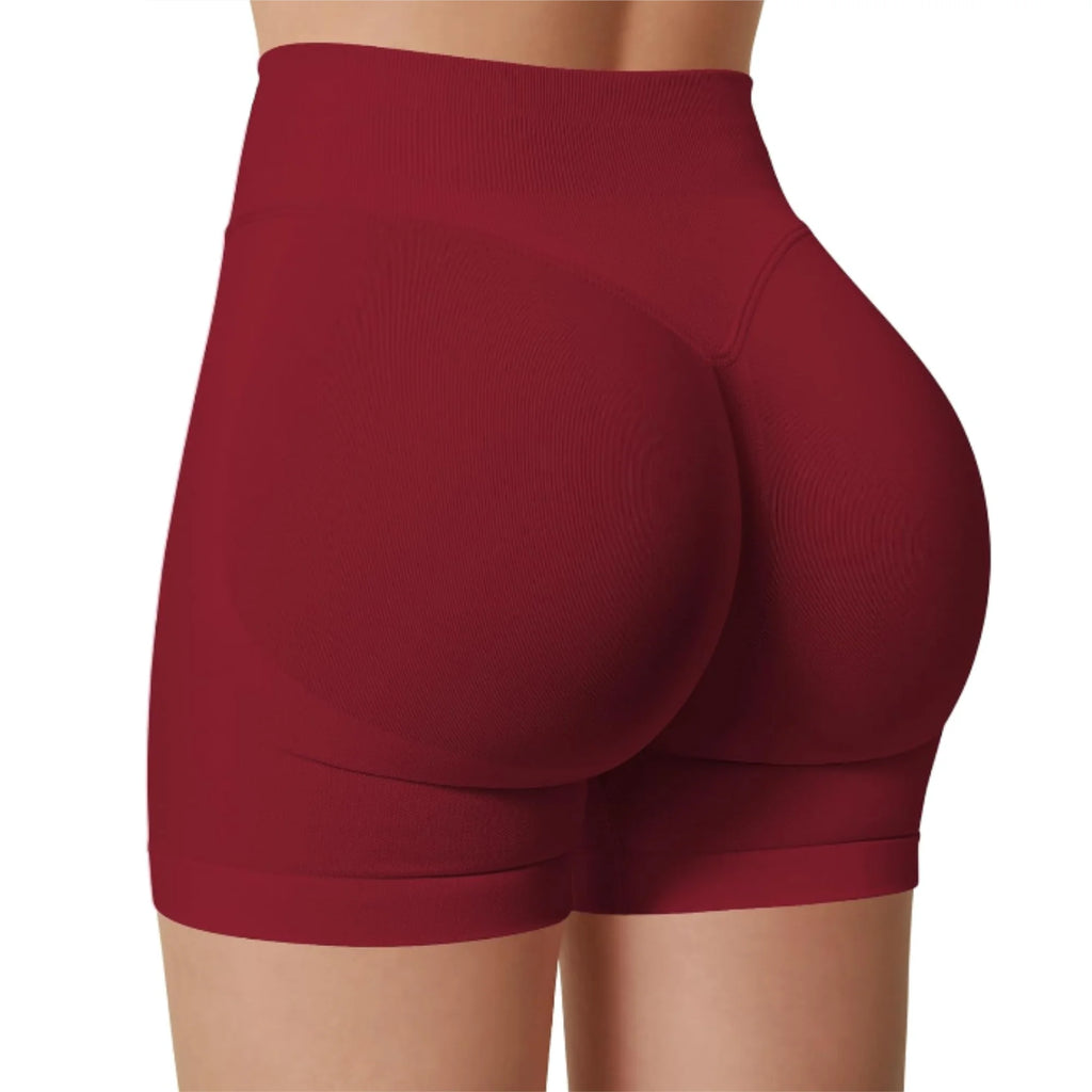 MEHEOL High-Waisted Yoga Shorts for Women – Slim Fit Sporty Fitness & Running Shorts