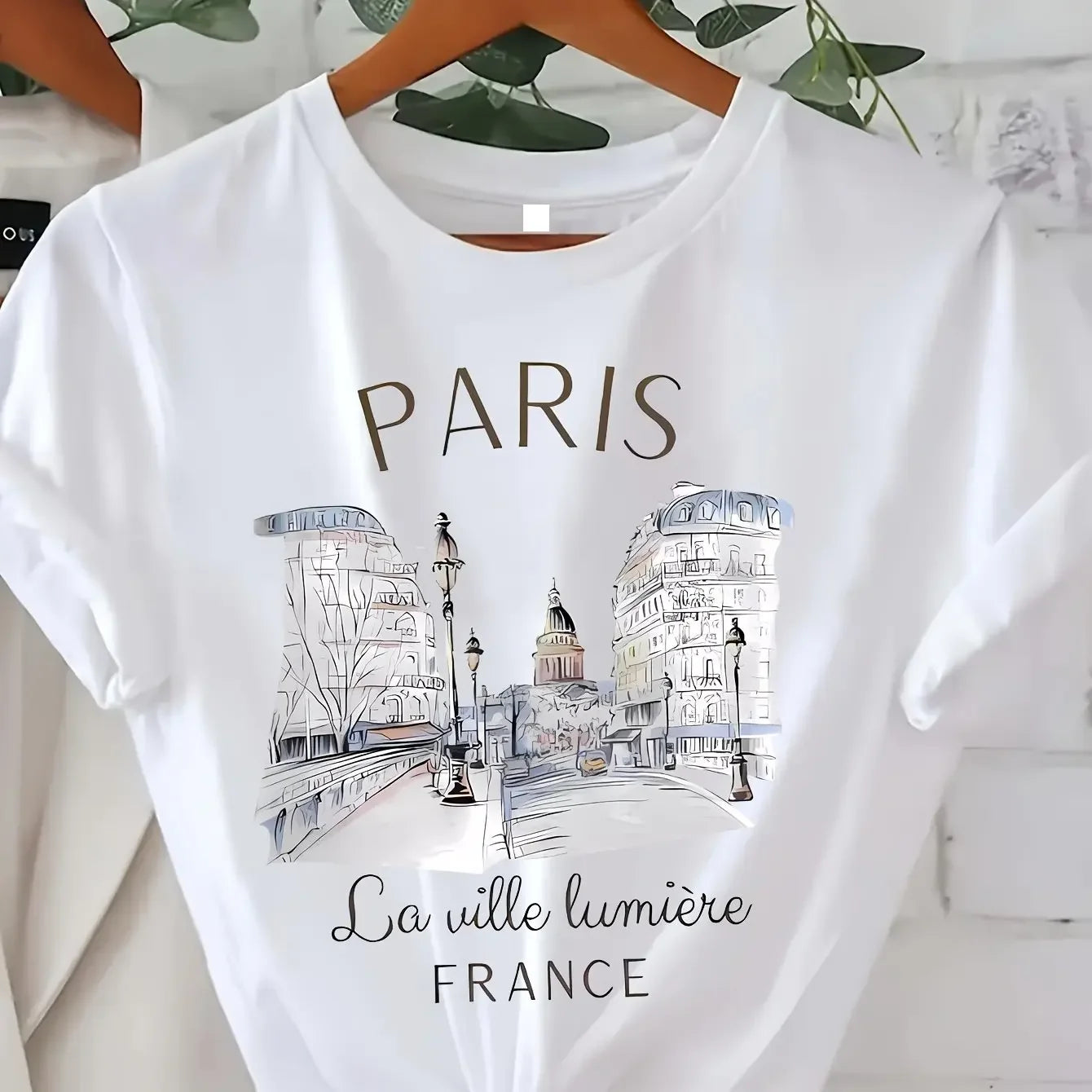 DAYUHU Women's Casual Letter Print Tee – Short Sleeve Summer Top