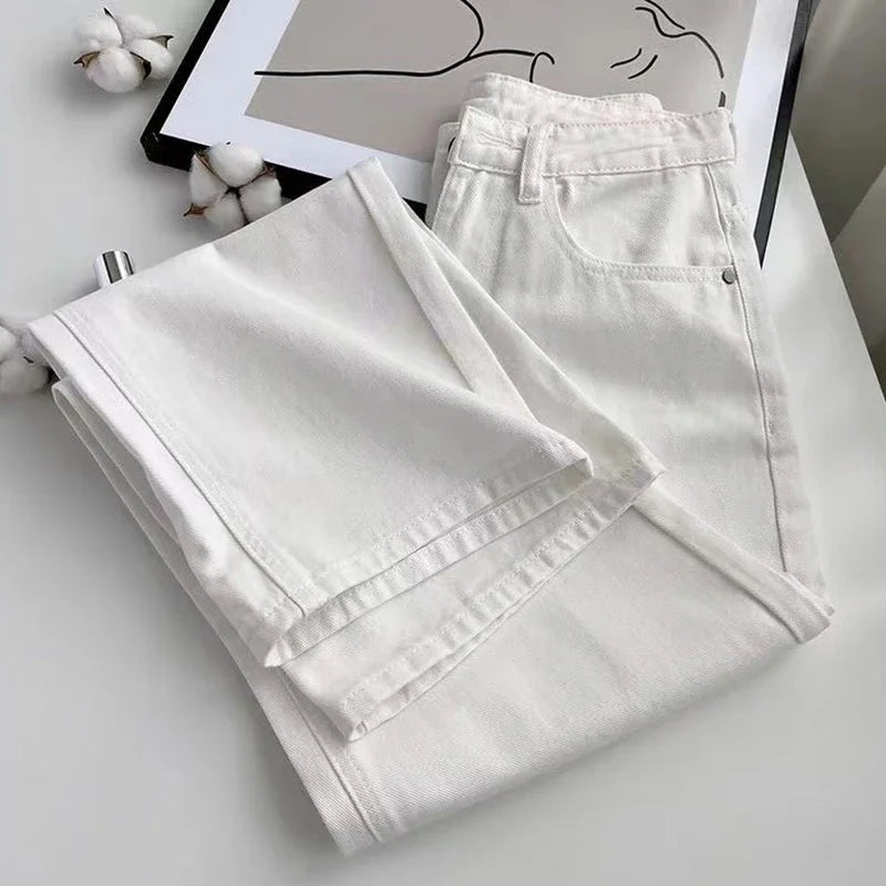 Women’s High-Waist Slim Fit Jeans – Thick Winter Cotton Denim Pants
