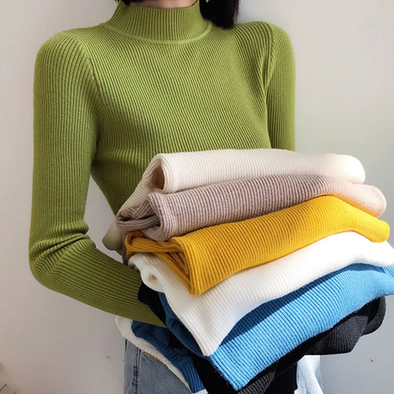 AOSSVIAO Slim Fit Turtleneck Autumn/Winter Sweater