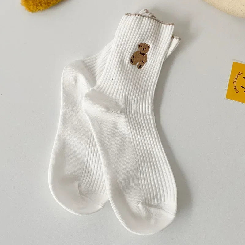 Cute Bear Cotton Socks