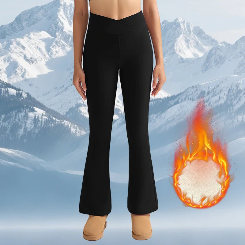 NoEnName Fleece-Lined High-Waist Winter Leggings