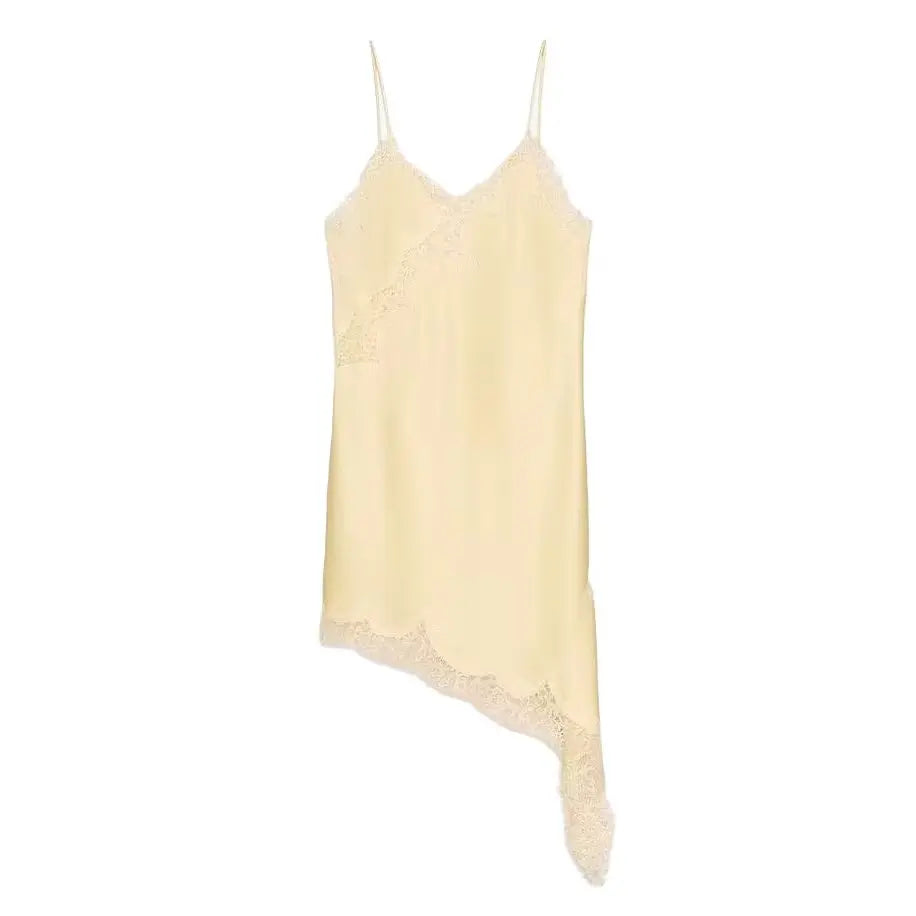 TF·MLN Asymmetrical Mini Spaghetti Strap Dress
