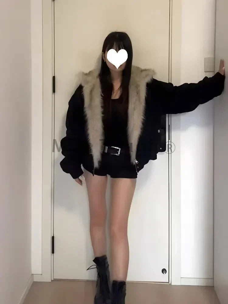 Miss Tough Faux Fur Hooded Winter Parka for Women